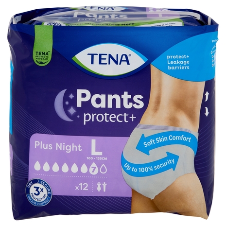 Tena Pants Culottes Plus Night L 12 pz